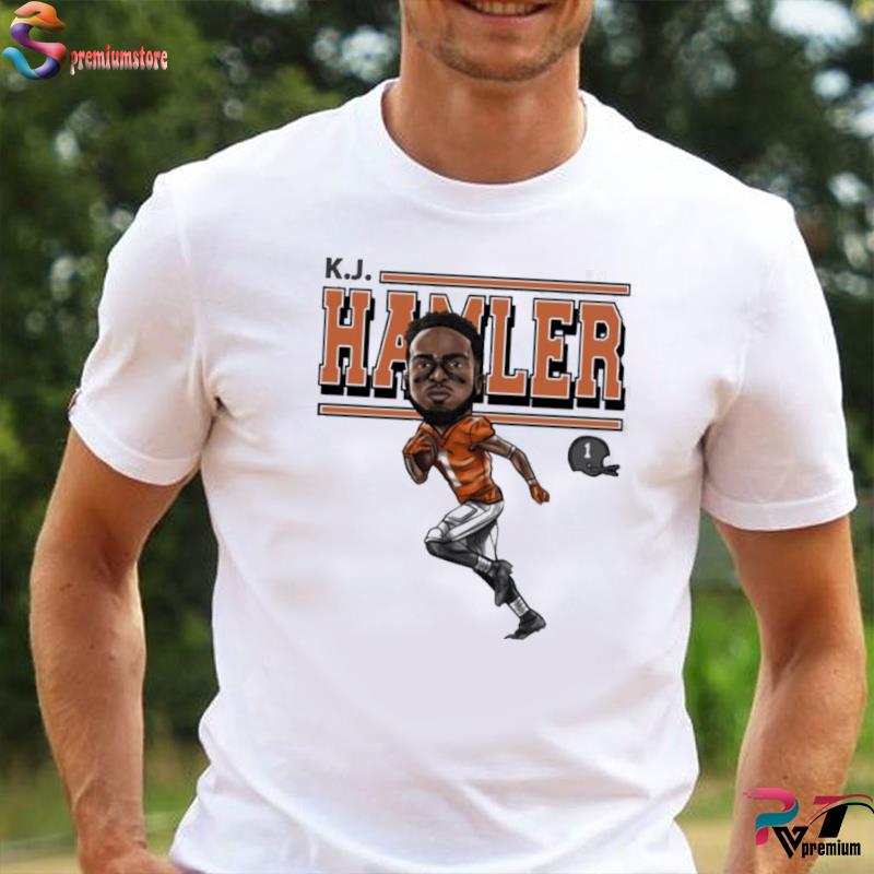 Tim Patrick Wearing Kj Hamler Shirt Denver Football K.J. Hamler Cartoon  Shirt - Teechipus