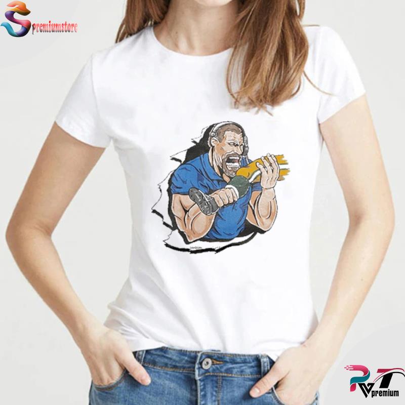 Dan Campbell Biting Kneecaps Shirt - NVDTeeshirt