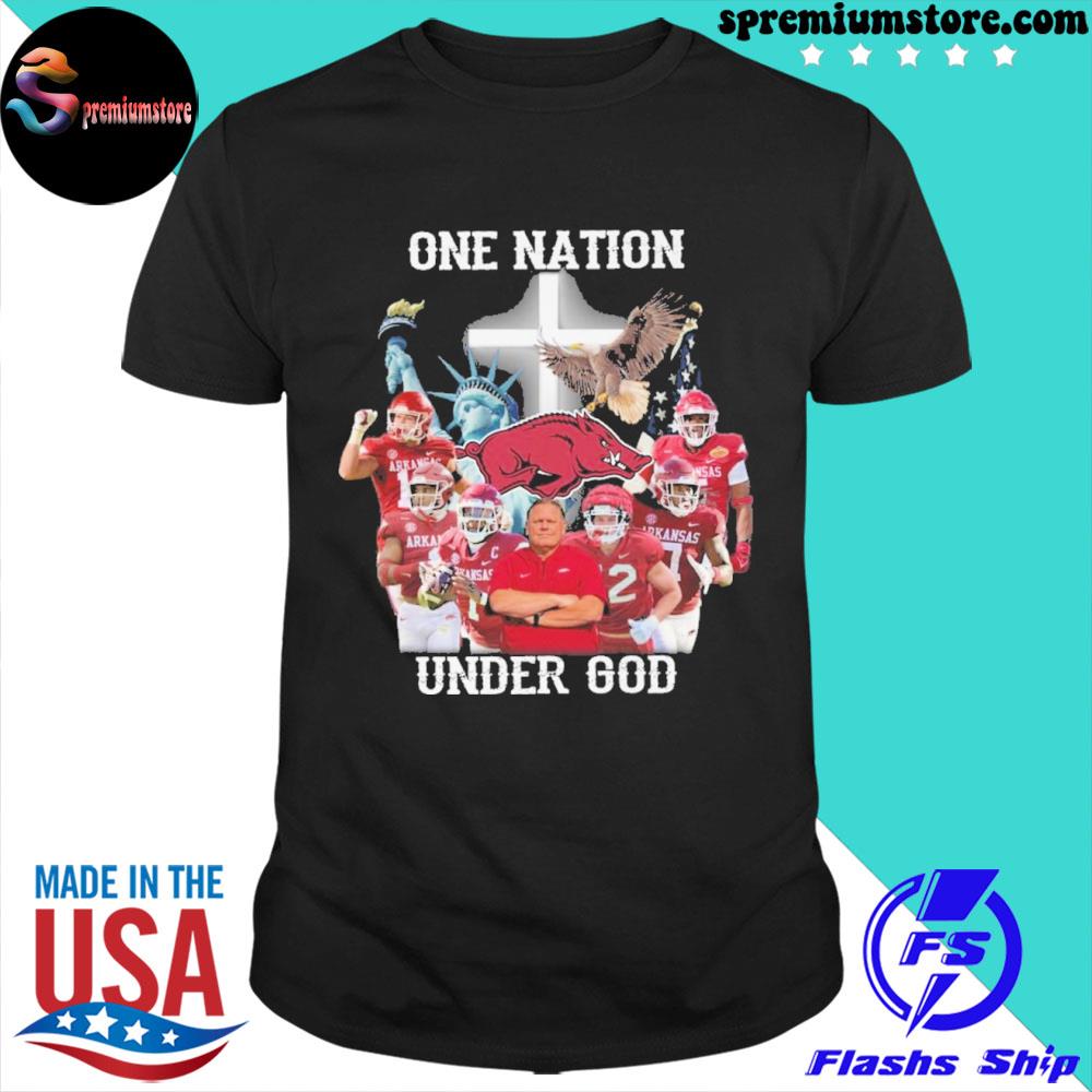 ArKansas team player one nation under god shirt