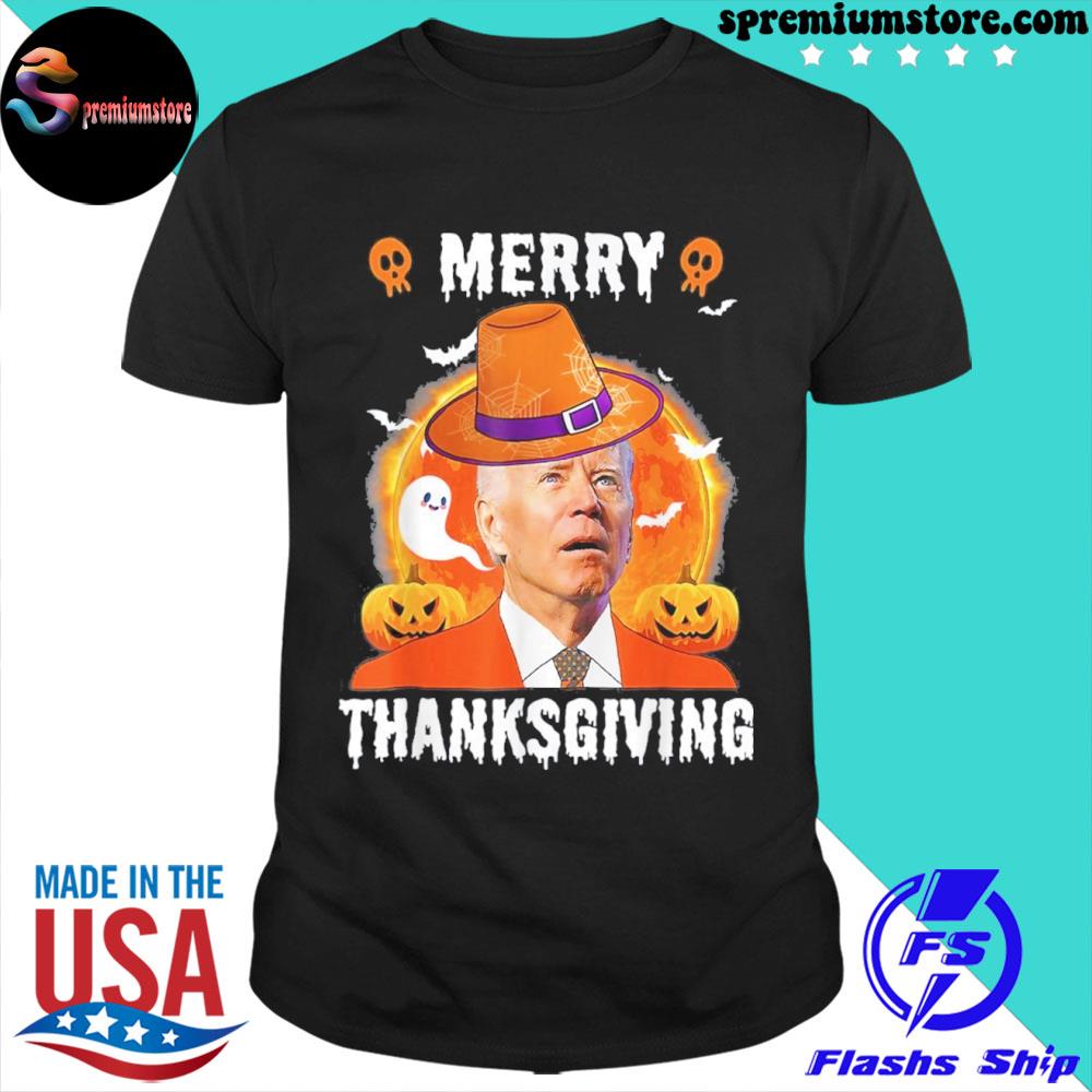 Biden merry thanksgiving halloween 2023 shirt