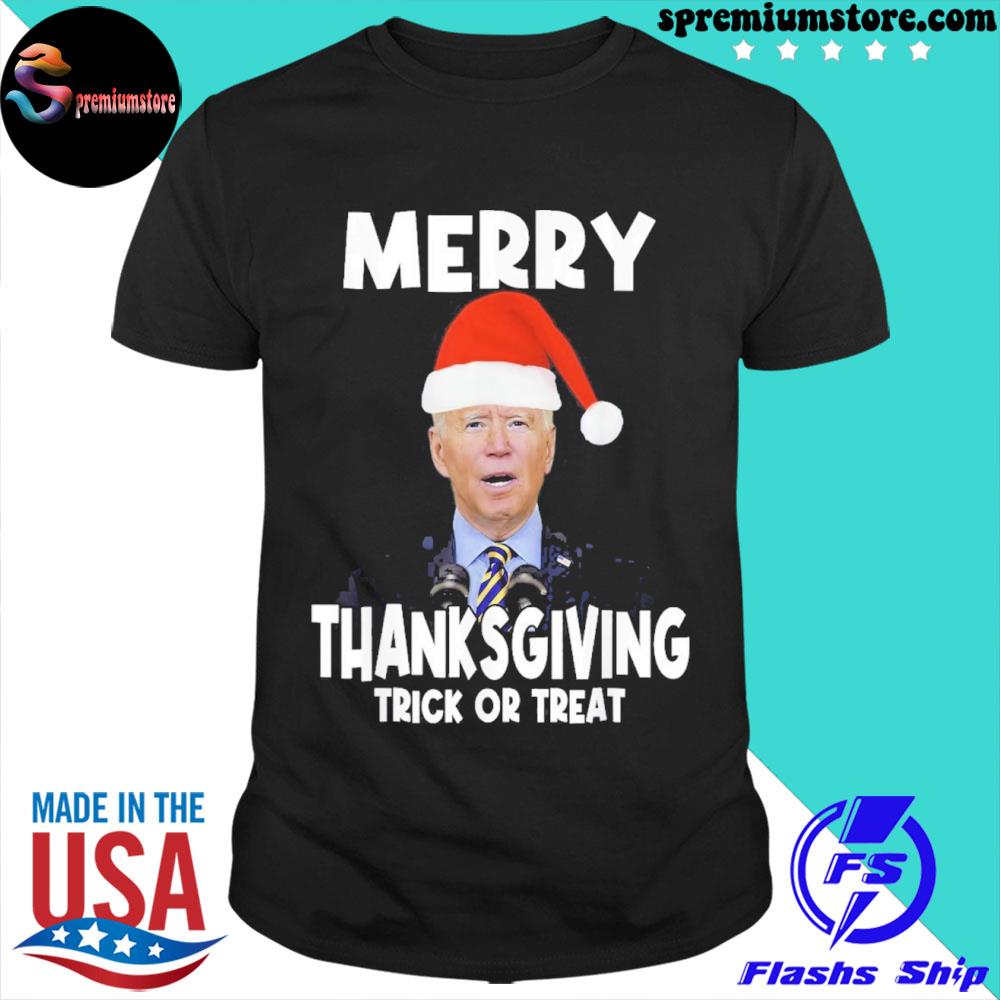 Biden Merry Thanksgiving Trick Or Treat Shirt