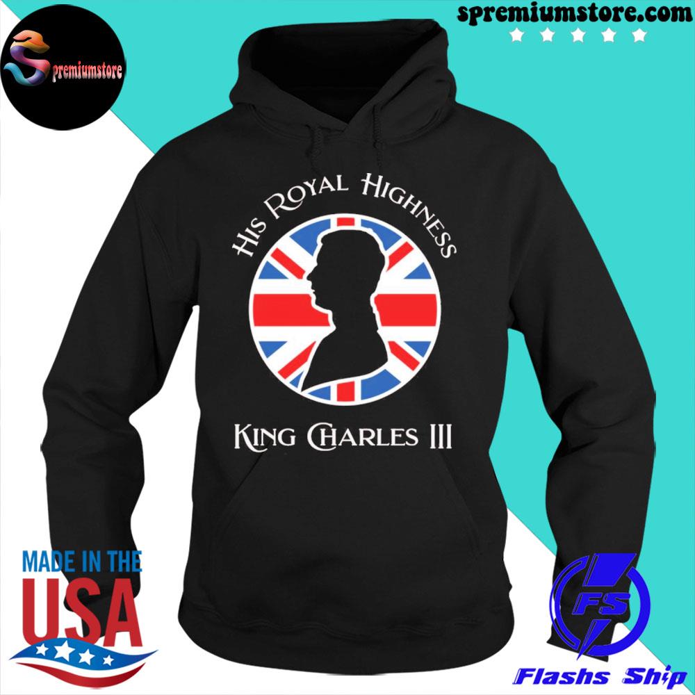 King Of England King Charles III T-Shirt hoodie-black