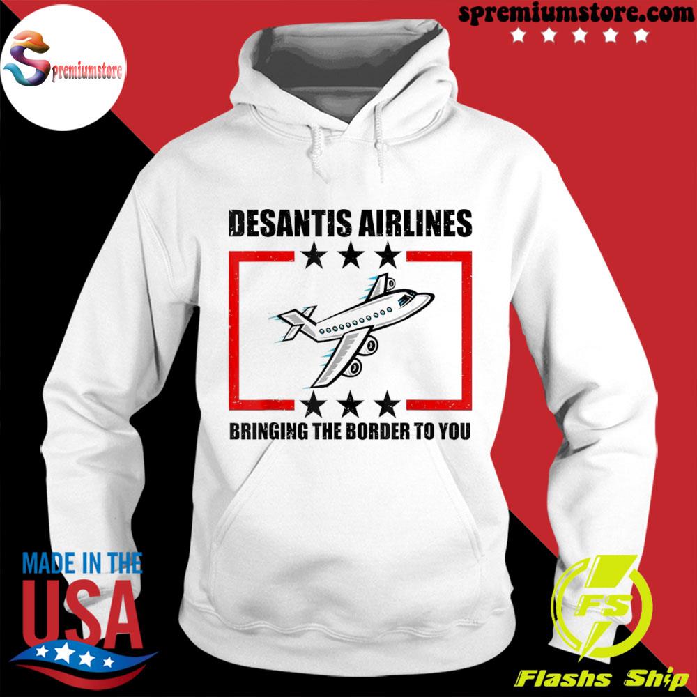 Official desantis airlines political meme desantis s hodie-white
