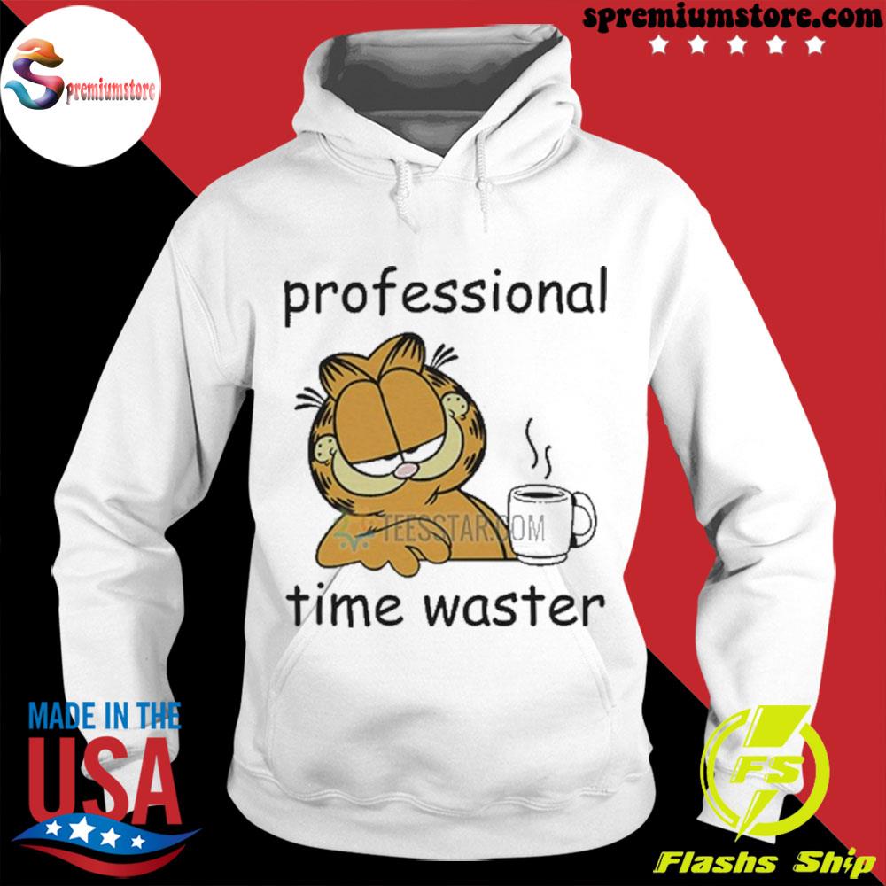 Official garfield Professional Time Waster T-Shirt hodie-white