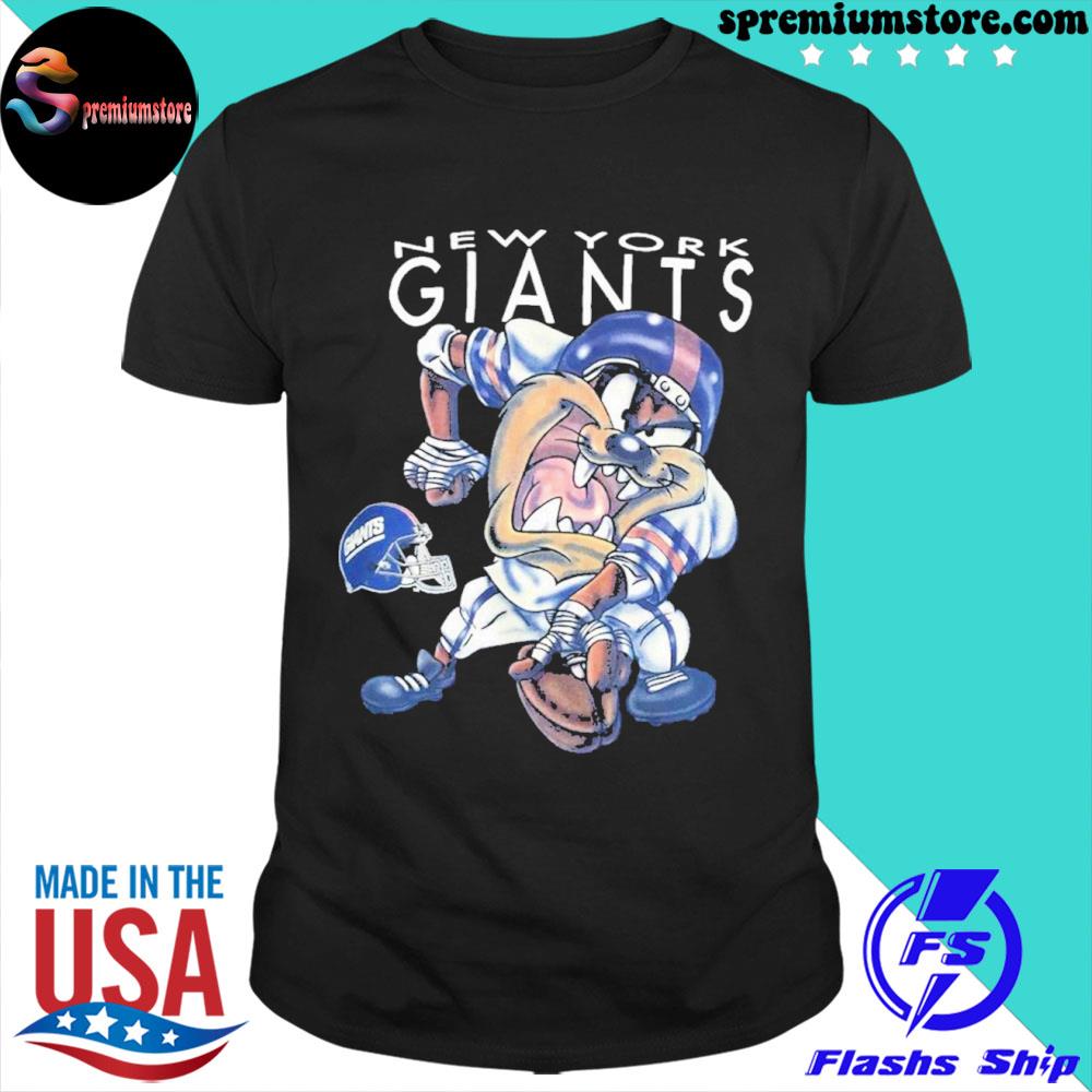 Official giants looney tunes taz new york giants shirt