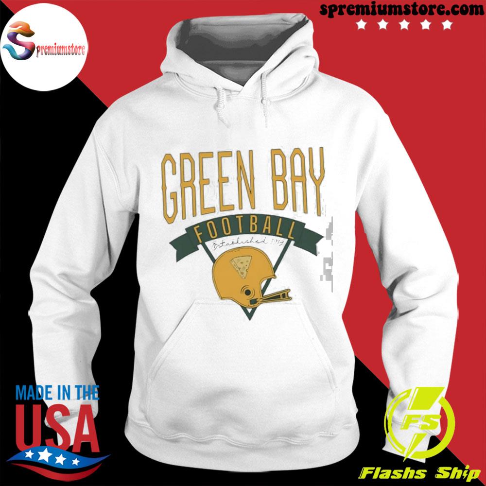 Official green Bay Packers Football established 1919 s hodie-white