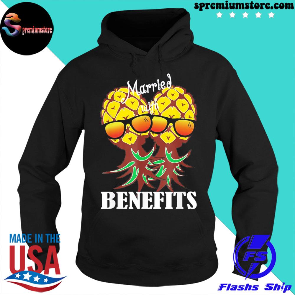 Official married with benefits hot wife swinging romantic couple s hoodie-black