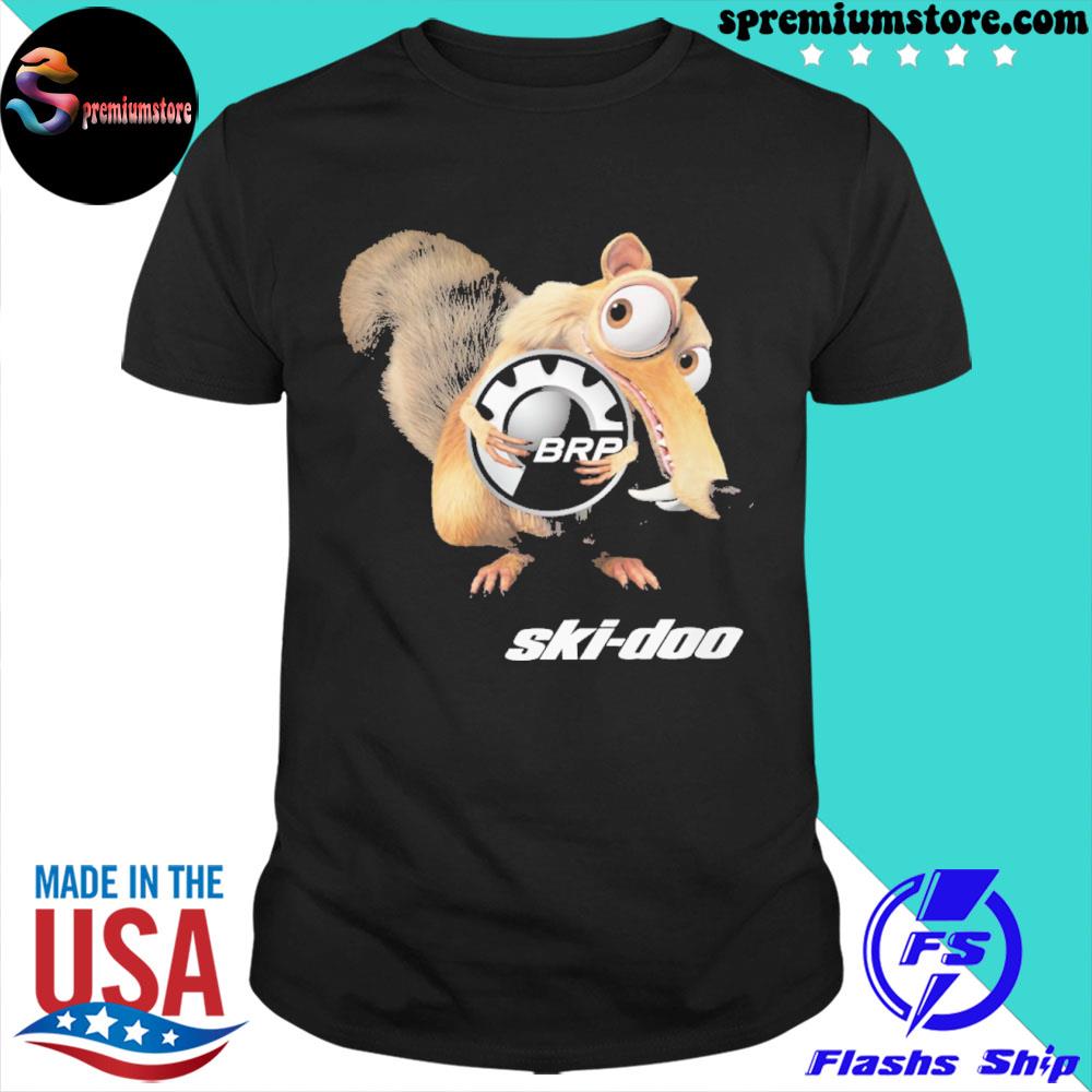 Official scrat hug ski-doo logo american shirt