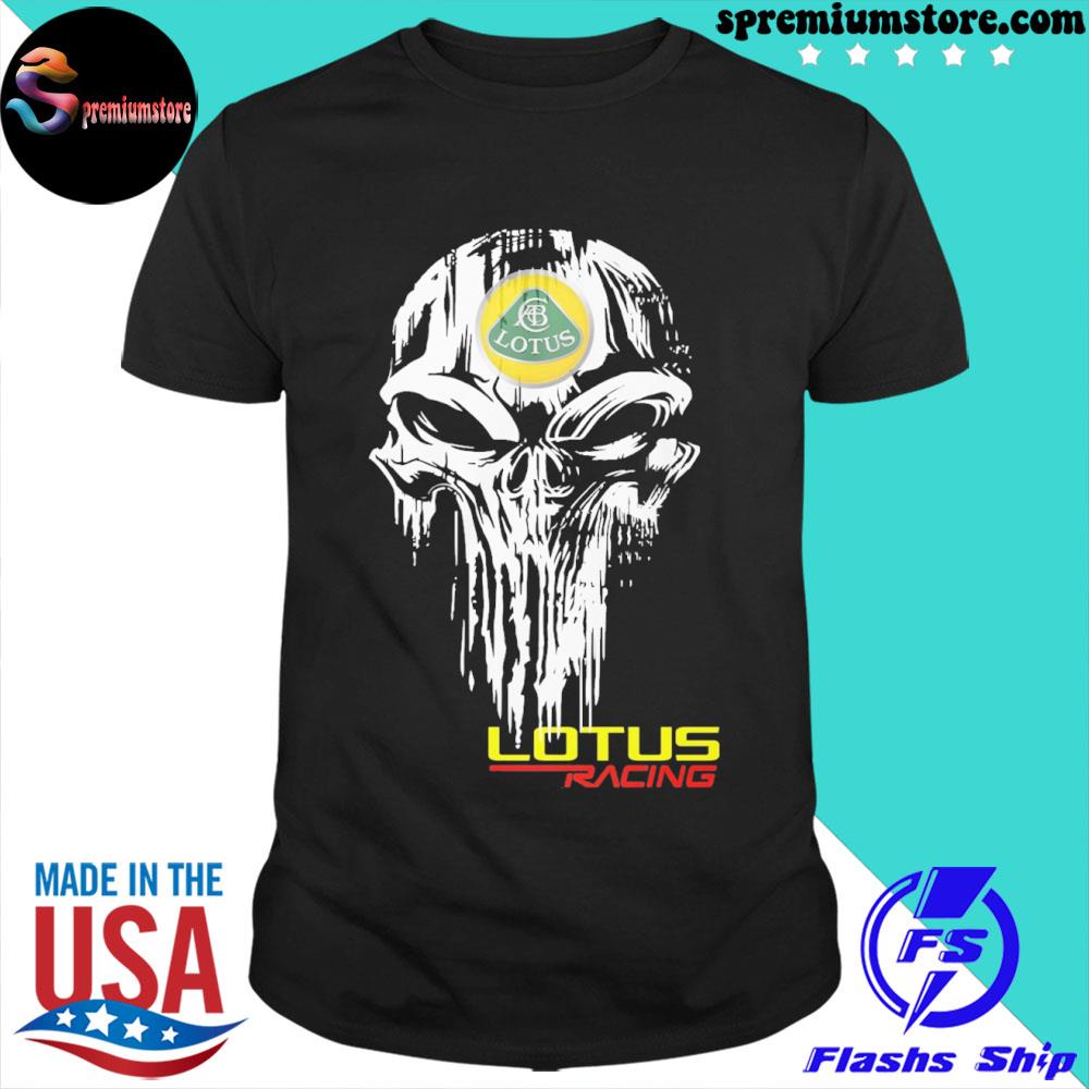 Official skull lotus logo racing shirt