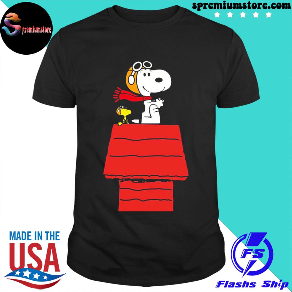 Official snoopy Christmas Snoopy pilot airplane shirt