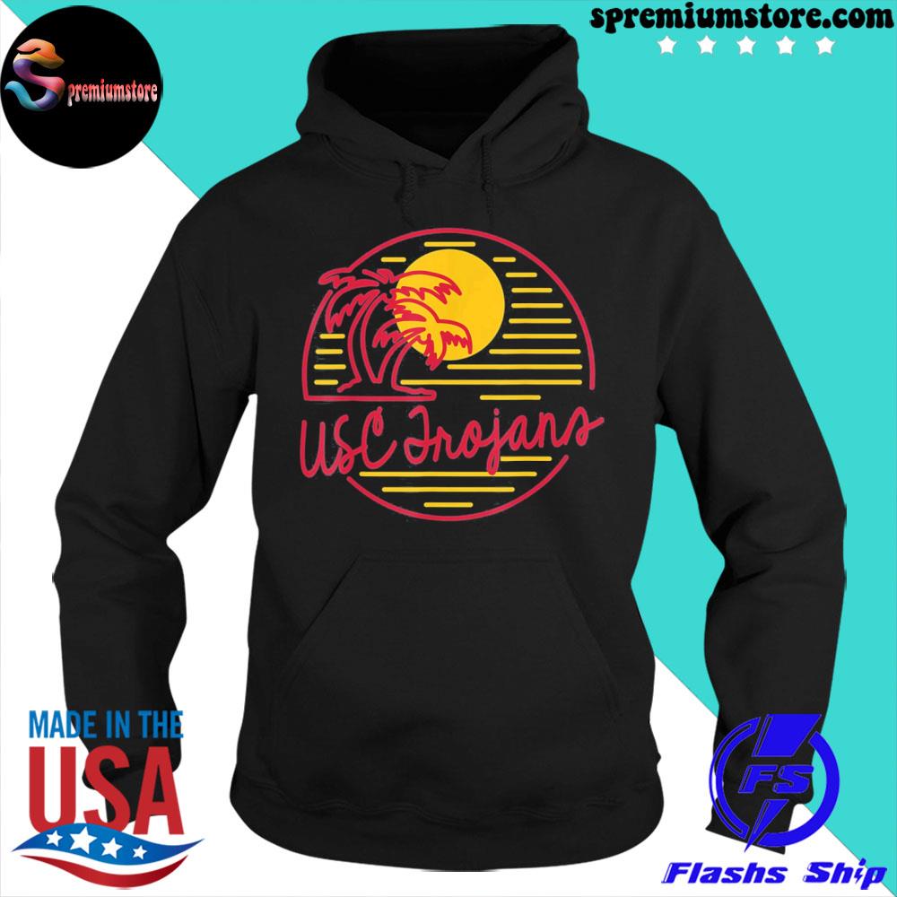 Official usc southern cal retro sun logo ly licensed s hoodie-black
