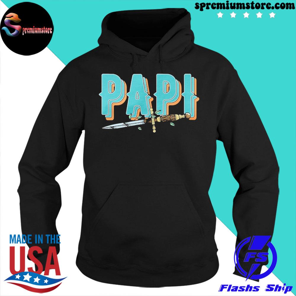 Official vico ortiz our flag means merch papI teal knife s hoodie-black