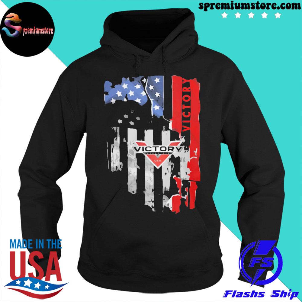 Official victory hug American blood inside logo s hoodie-black