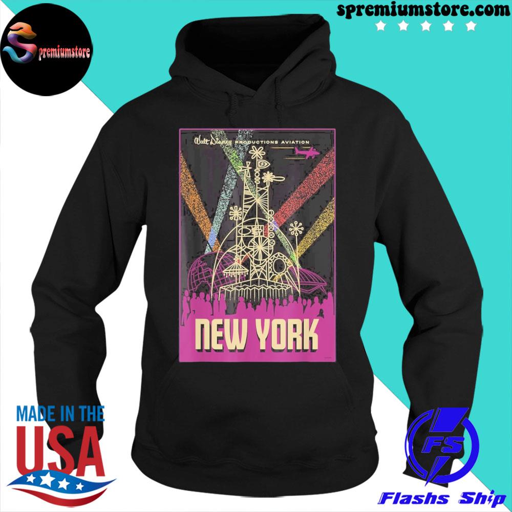 Official walt’s Plane Travel Poster New York Shirt hoodie-black