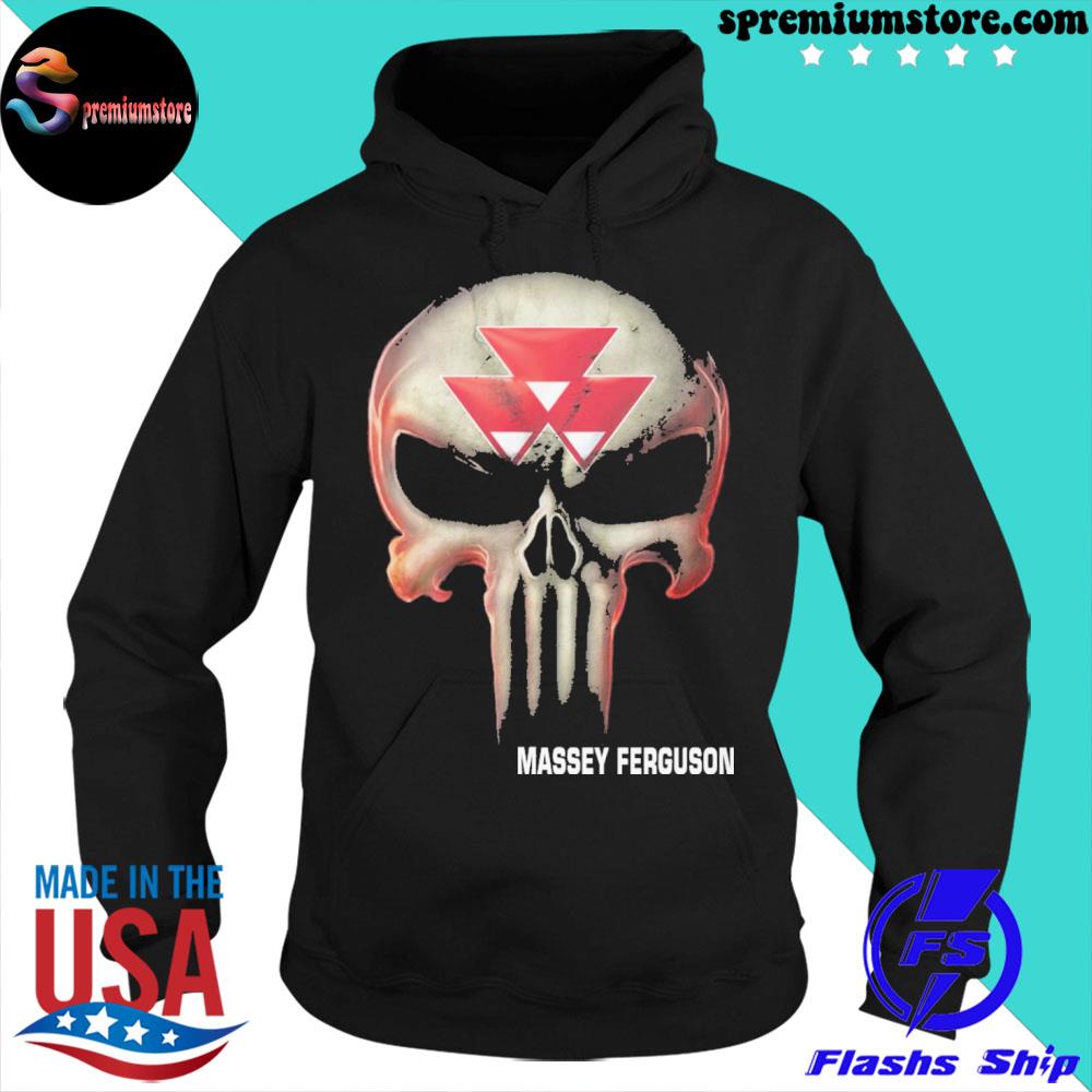 Skull massey ferguson logo s hoodie-black