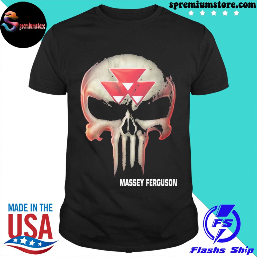 Skull massey ferguson logo shirt