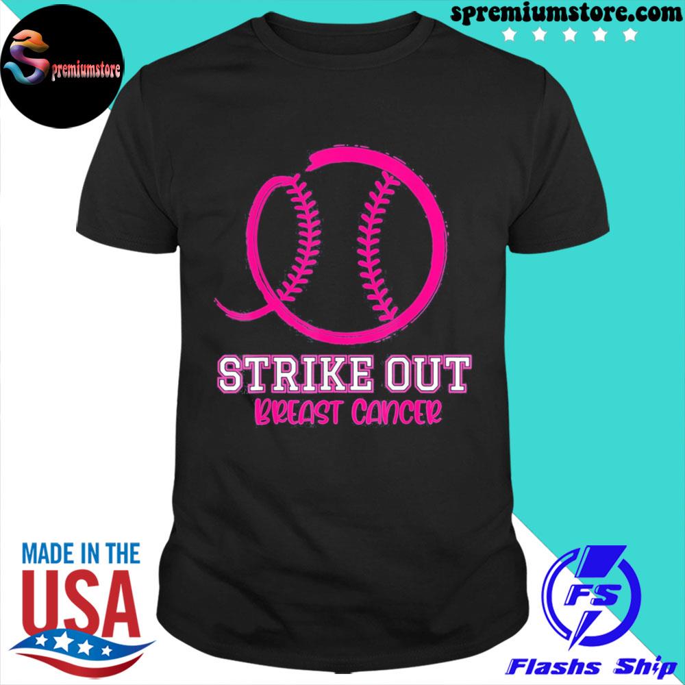 Strike out breast cancer awareness baseball shirt
