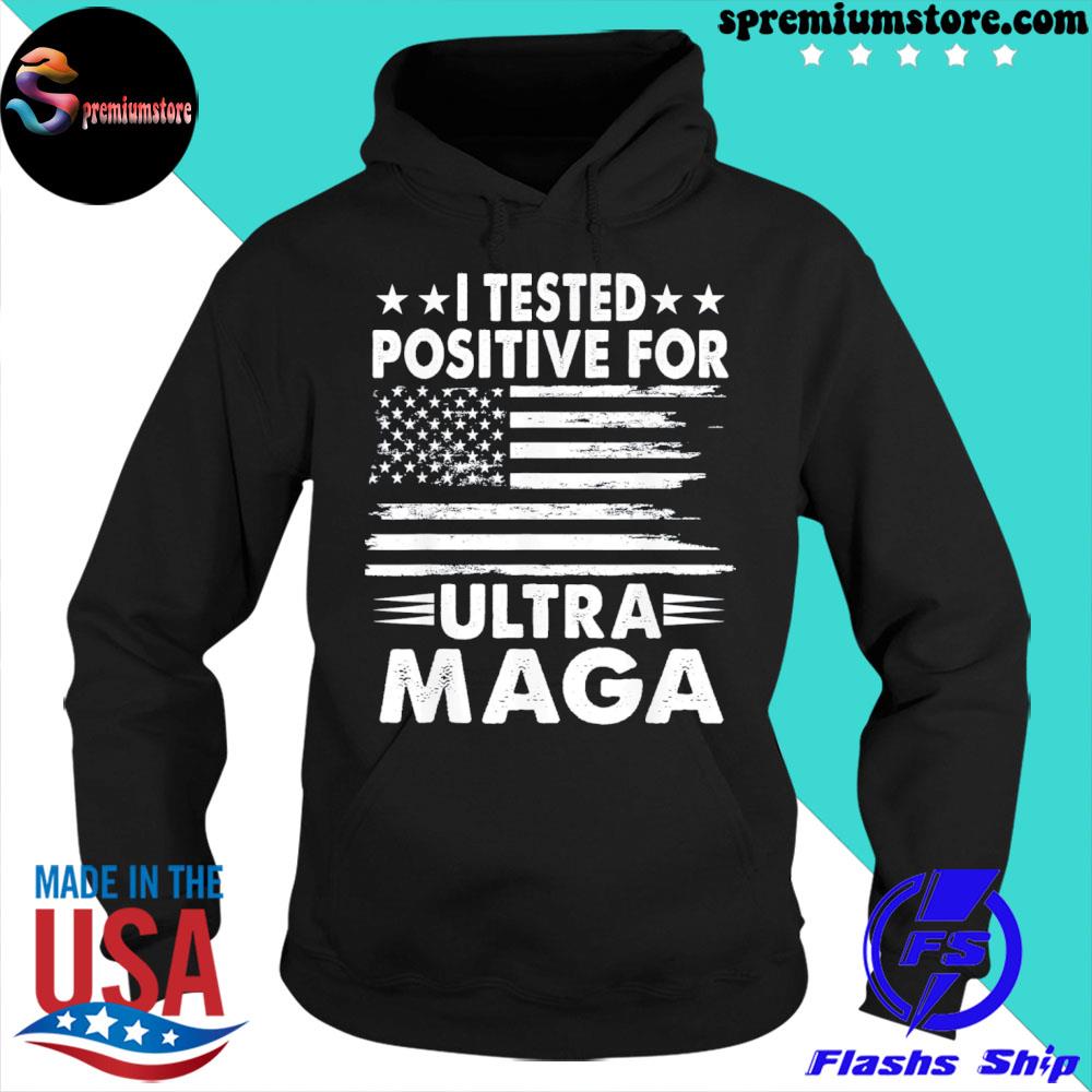 Ultra maga proud republican usa flag patriotic American s hoodie-black