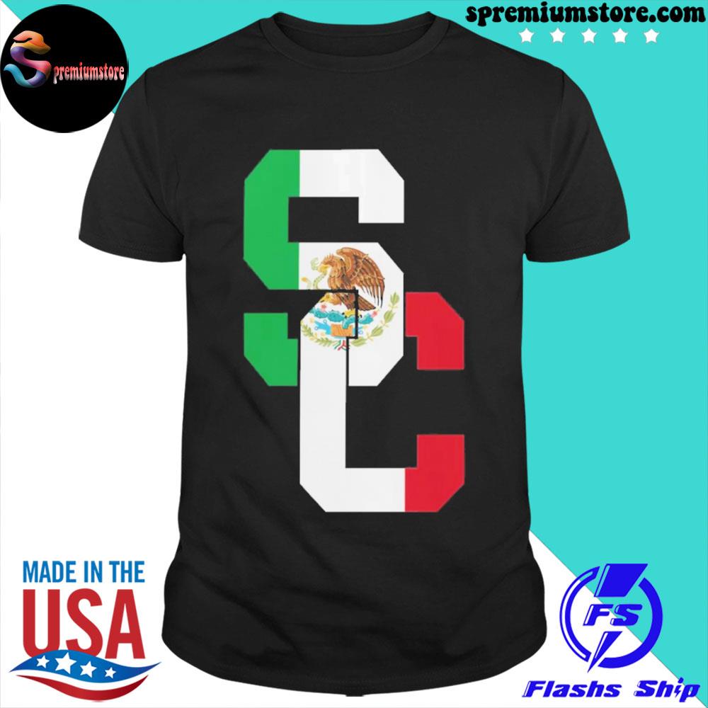 Usc trojans sc interlock Mexico flag fill shirt