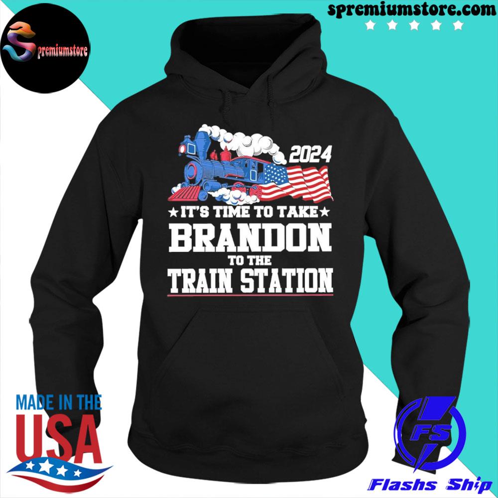 Official 2024 it's time to take brandon to the train station s hoodie-black
