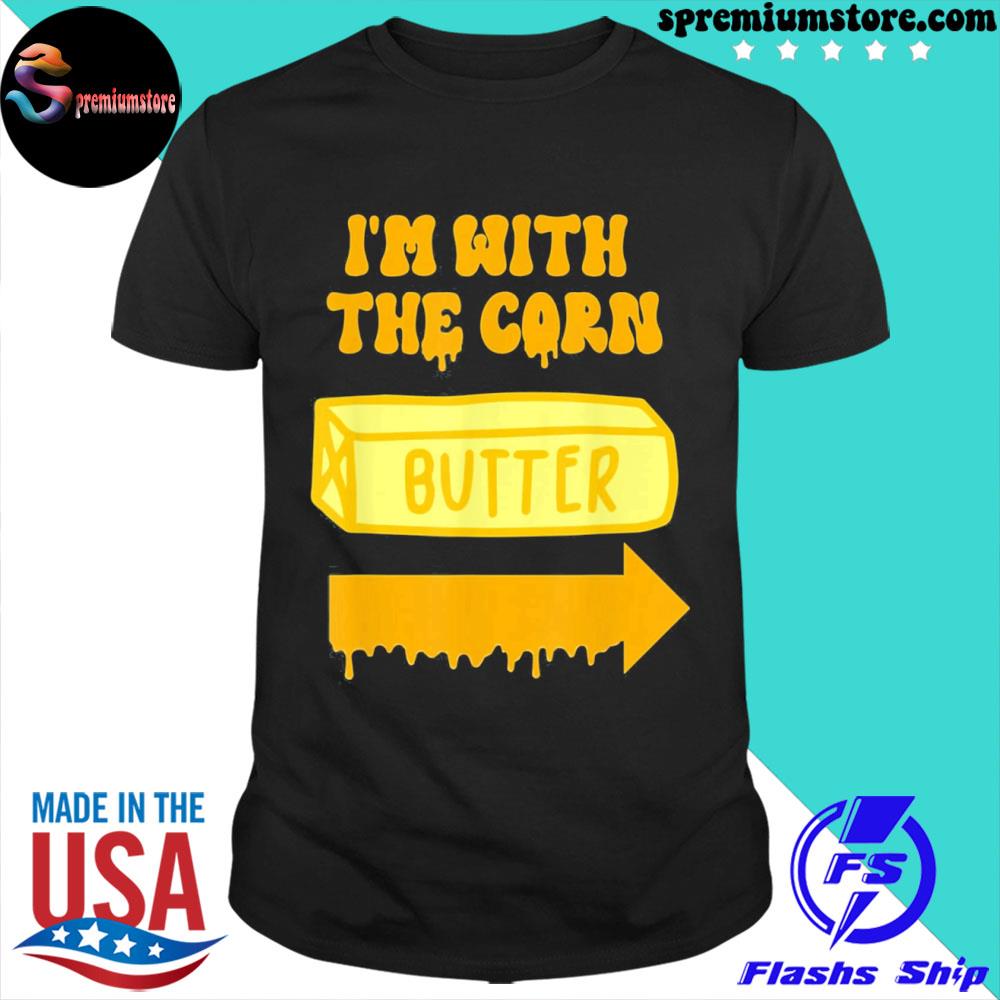 Official butter Costume – I’m With the Corn Couples Halloween Costume T-Shirt