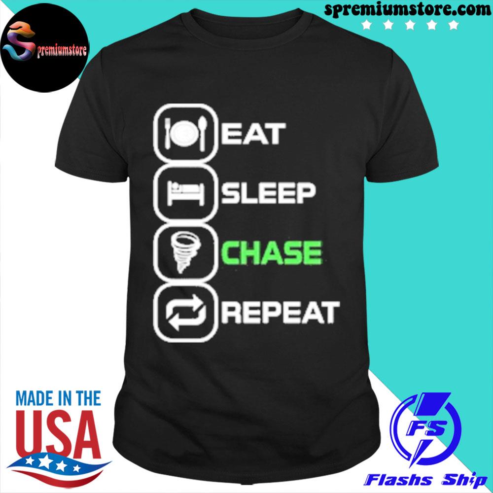 Official eat sleep chase repeat shirt