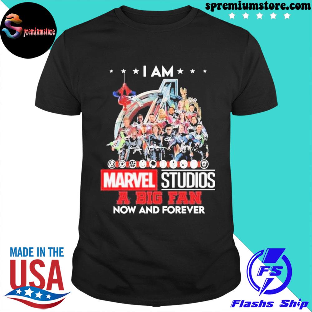 Official i Am Marvel Studios A Big Fan Now And Forever Signatures Shirt