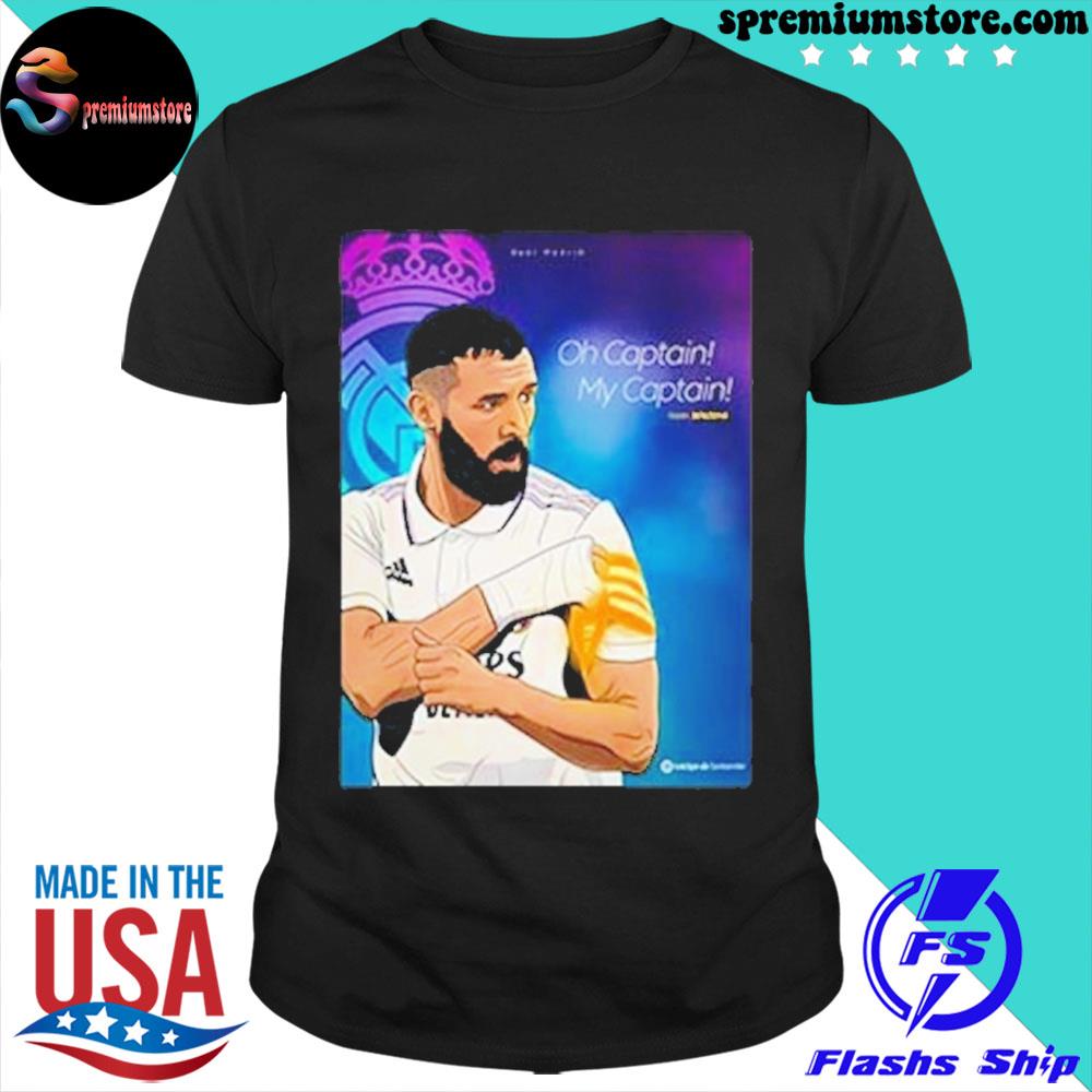Official karim Benzema Captain Real Madrid T-Shirt