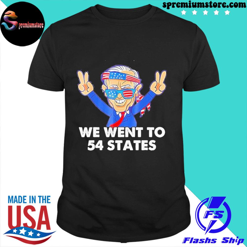 Official biden Say Hi We Went To 54 State Shirt