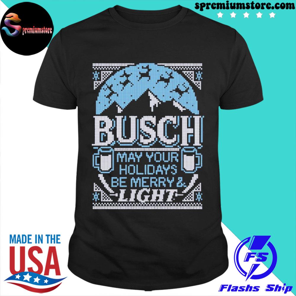 Official busch Light Be Merry Light T-Shirt