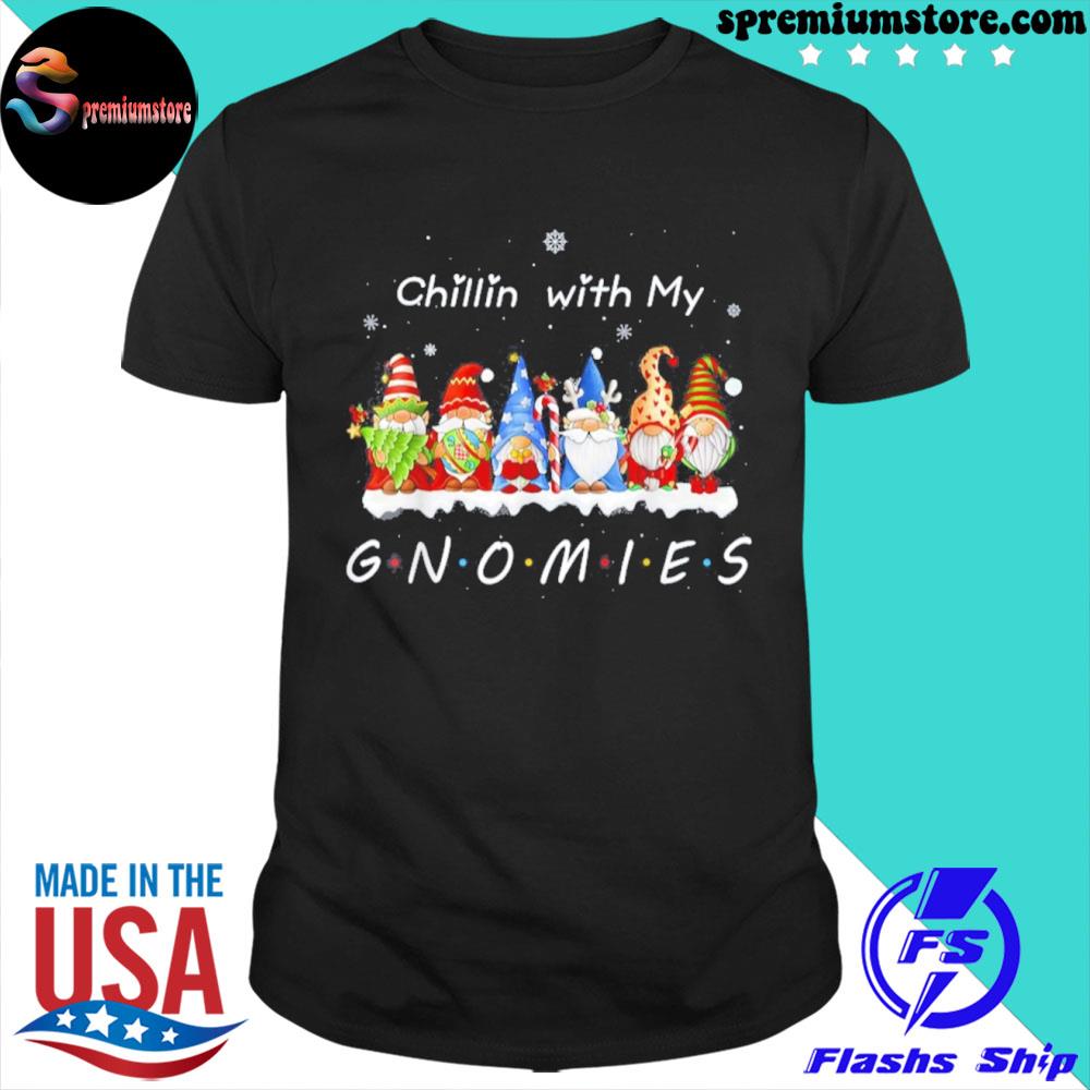 Official chillin with my gnomies funny gnome pamajas family Ugly Christmas sweatshirt