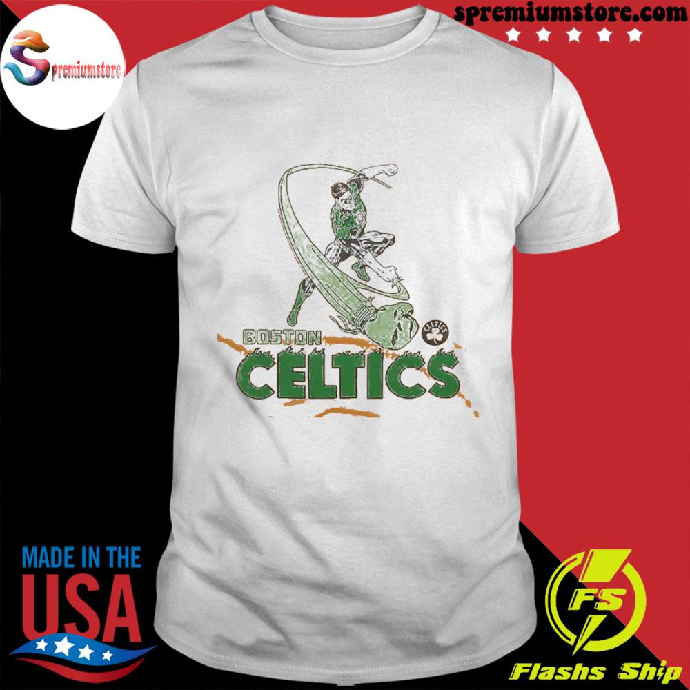 Official dC comics the green lantern Boston celtics shirt