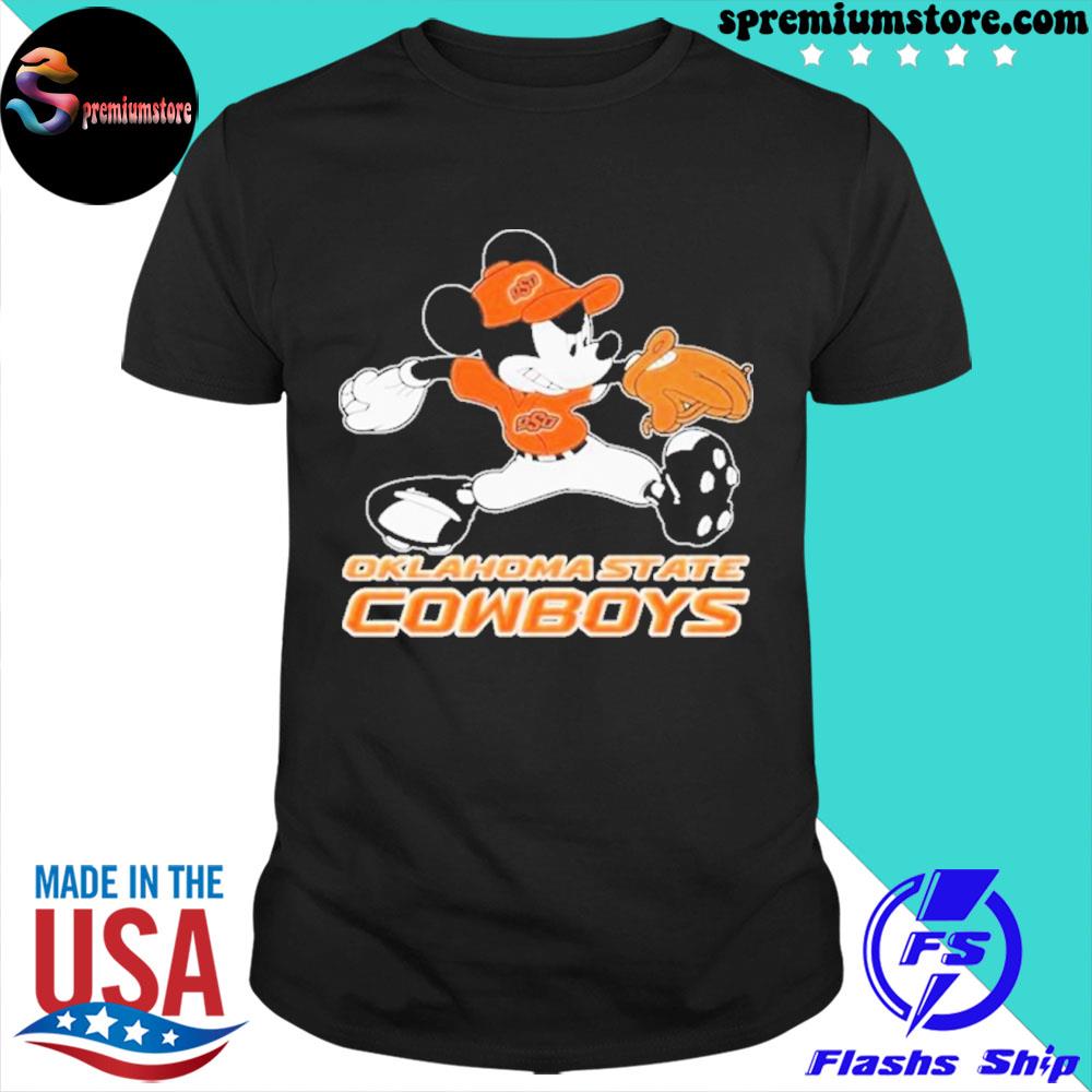 Official disney Mickey Mouse Oklahoma State Cowboys Football 2022 Shirt