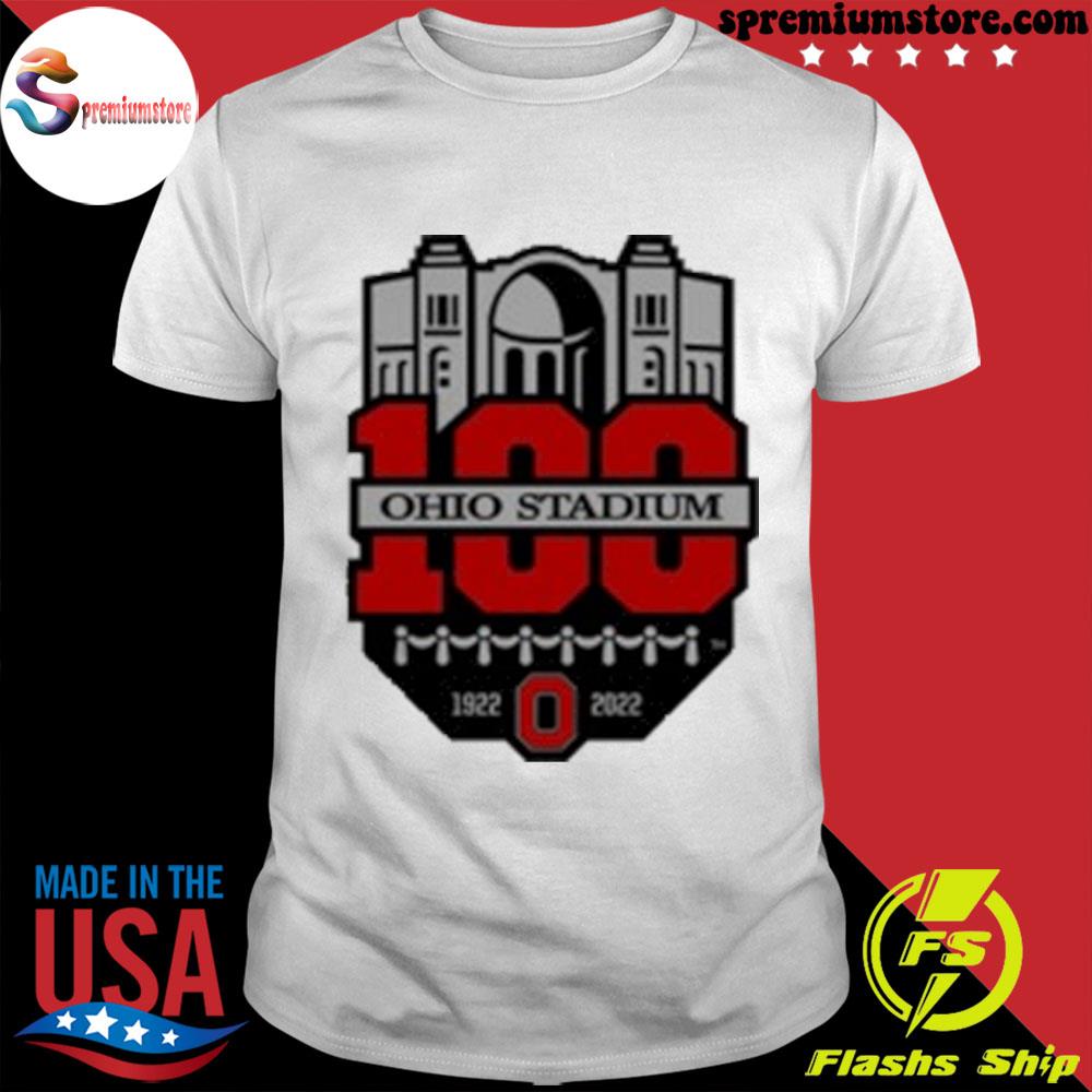 Official fanatics store Ohio state 1922-2022 buckeyes 100th year stadium anniversary shirt