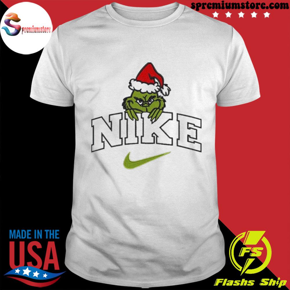 Official grinch nike Christmas embroidery nike grinch xmas gift Sweatshirt
