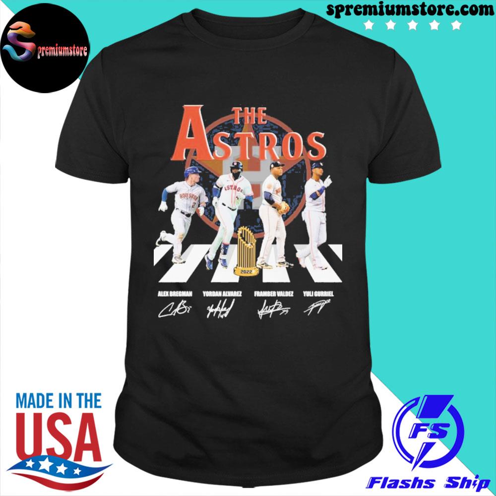 Official houston astros the astros abbey road signatures shirt