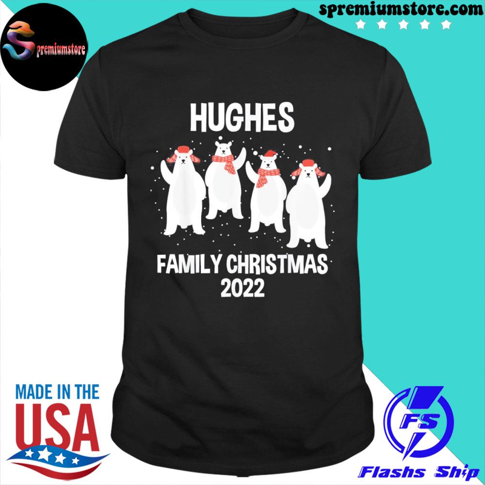 Official hughes Family Name Hughes Family Christmas Shirt