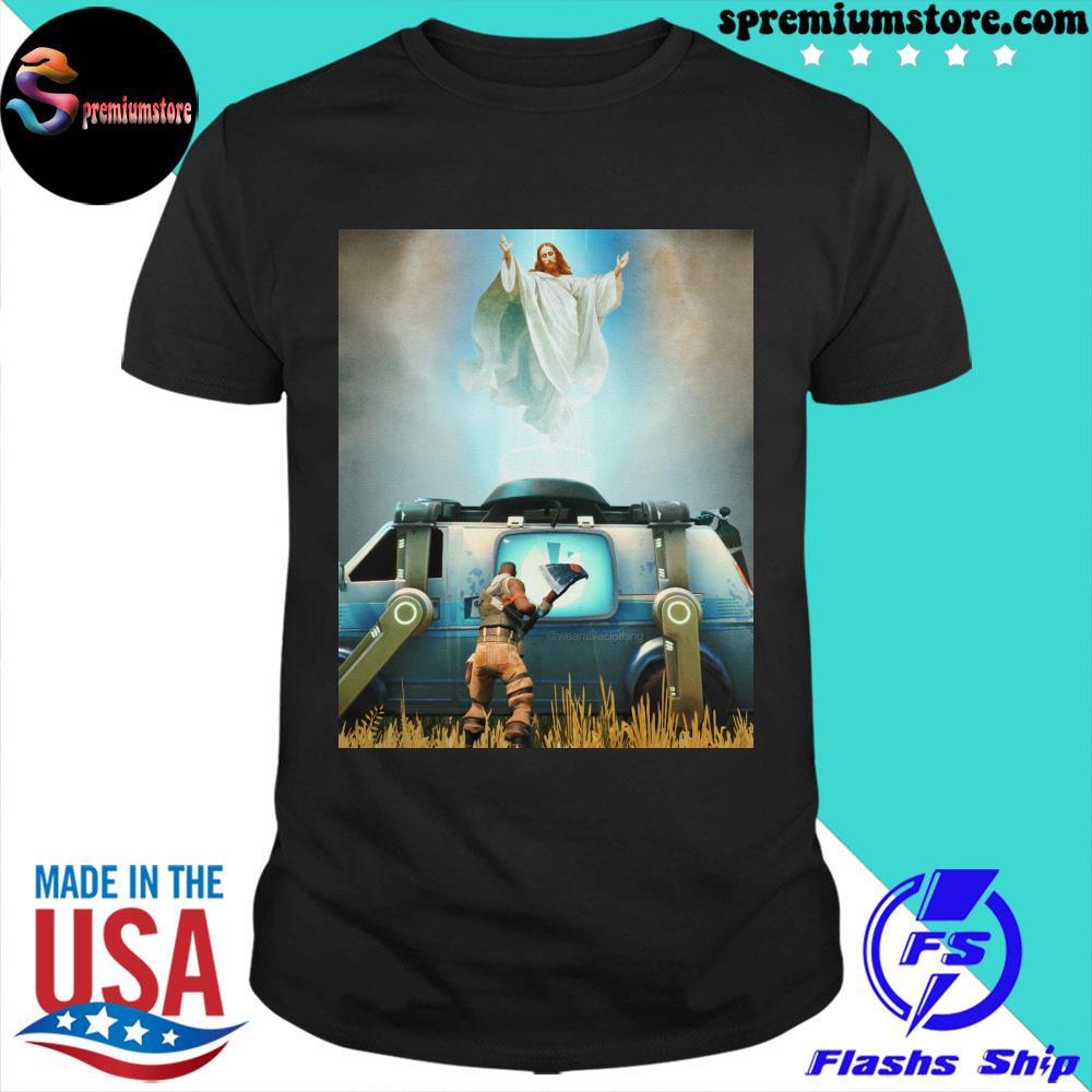 Official jesus resurrection x fortnite shirt
