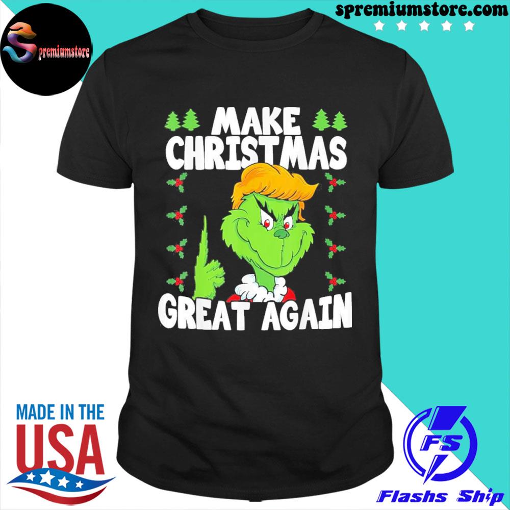 Official make Christmas Great Again Donald Trump Grinch T-Shirt