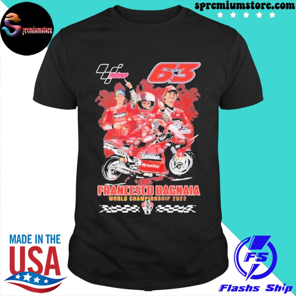 Official motogp 63 Francesco Bagnaia World Championship 2022 Shirt