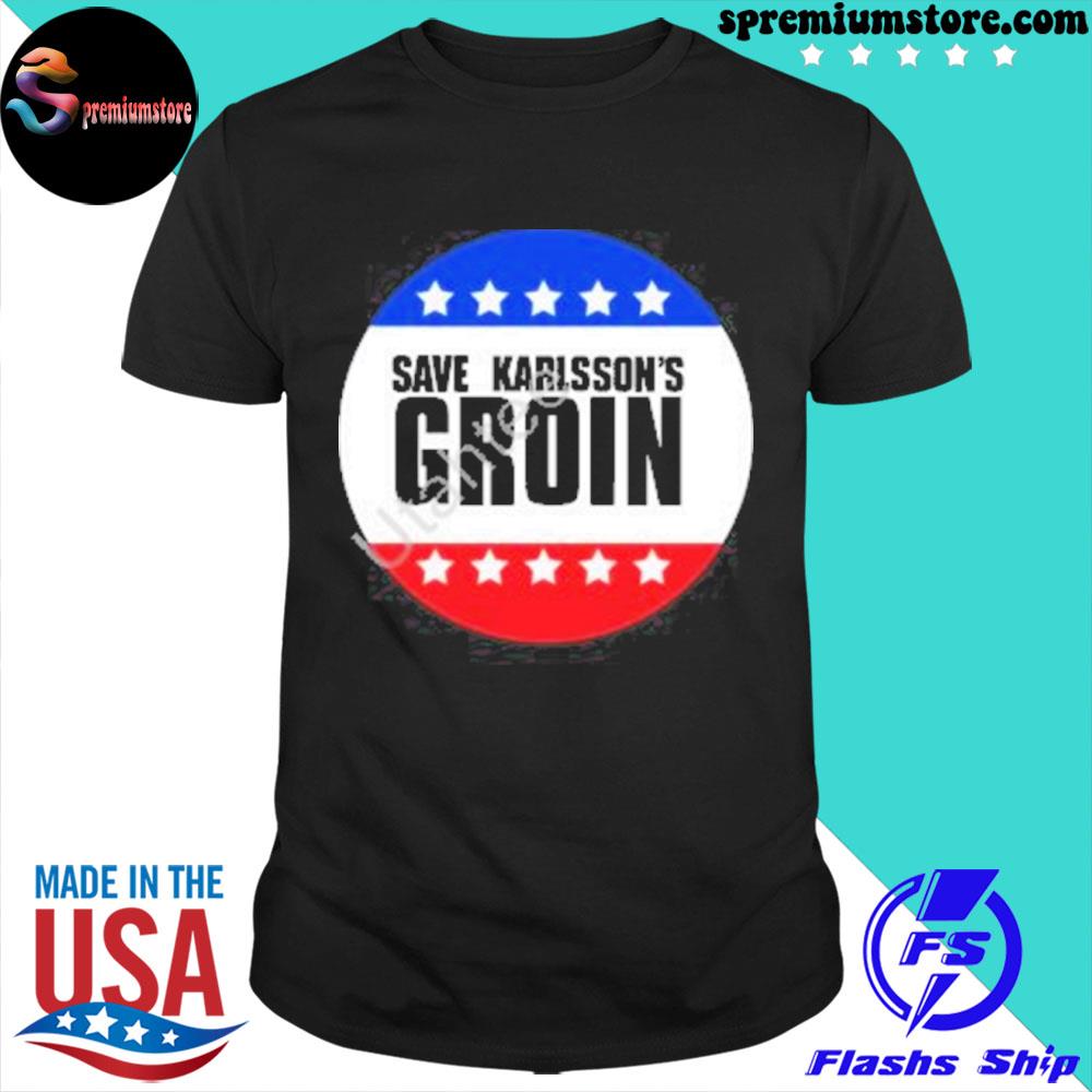 Official myfryhole save karlsson's groin shirt