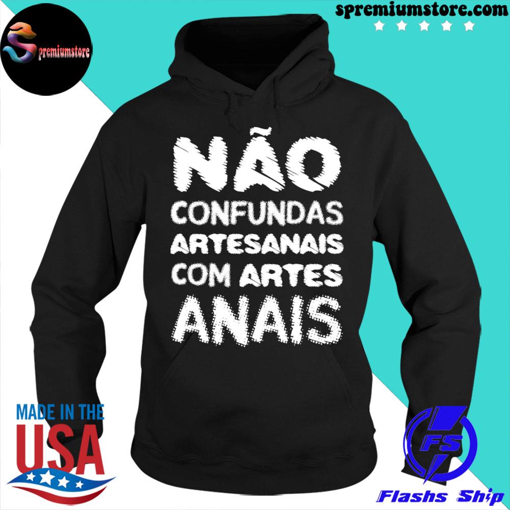 Official nao confundas artesanais com artes anais s hoodie-black