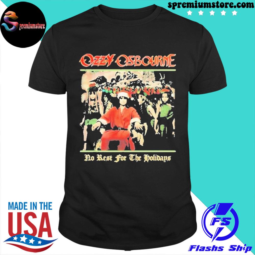 Official ozzy Osbourne No Rest For The Holidays Christmas Shirt