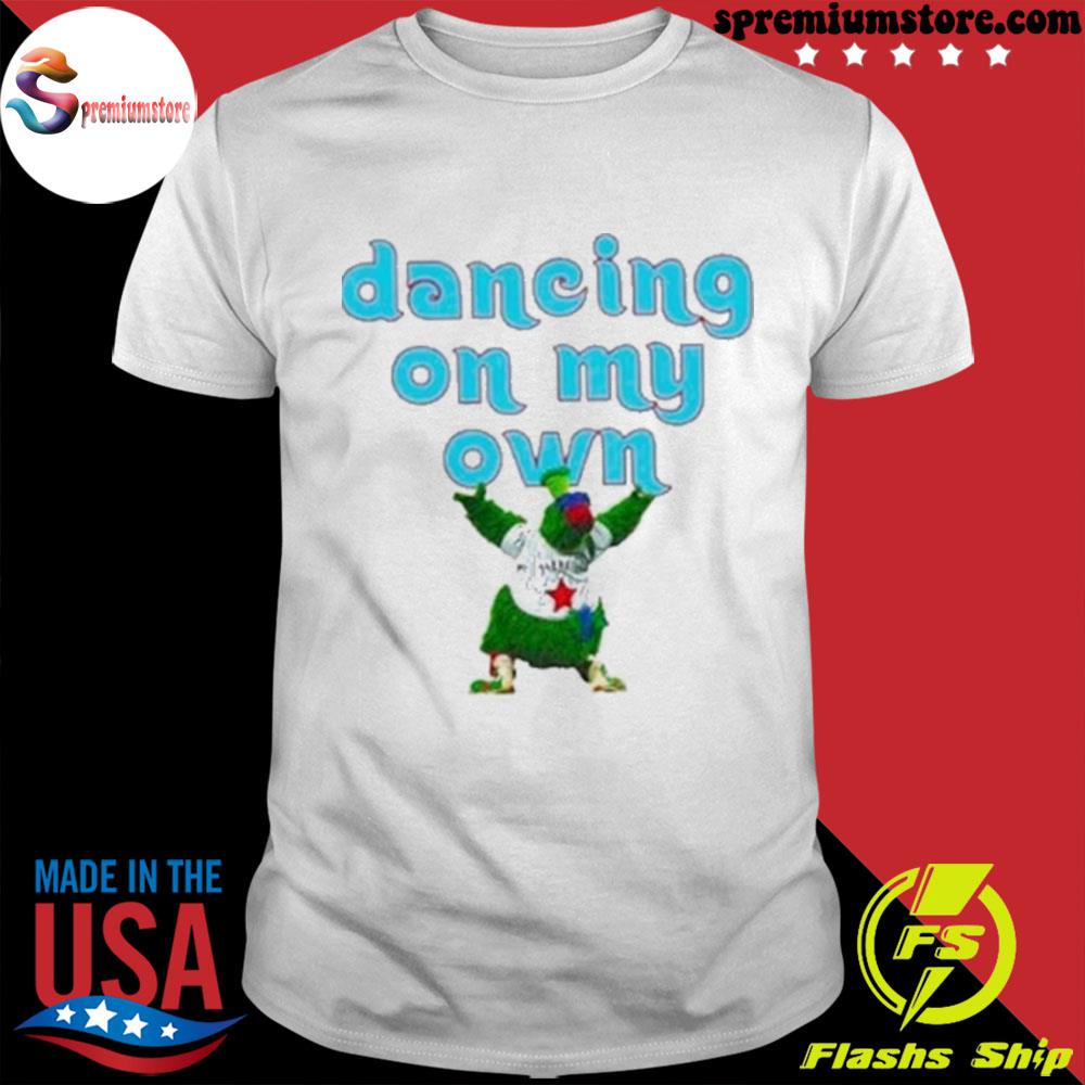 Official phillies Phanatic Phillies Dancing On My Own Double Sided T-Shirt
