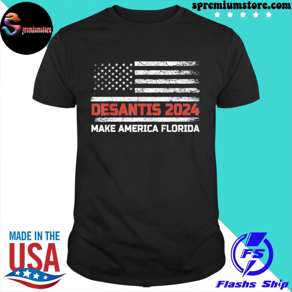 Official ron DeSantis 2024 Make America Florida US Flag 2024 Election Shirt