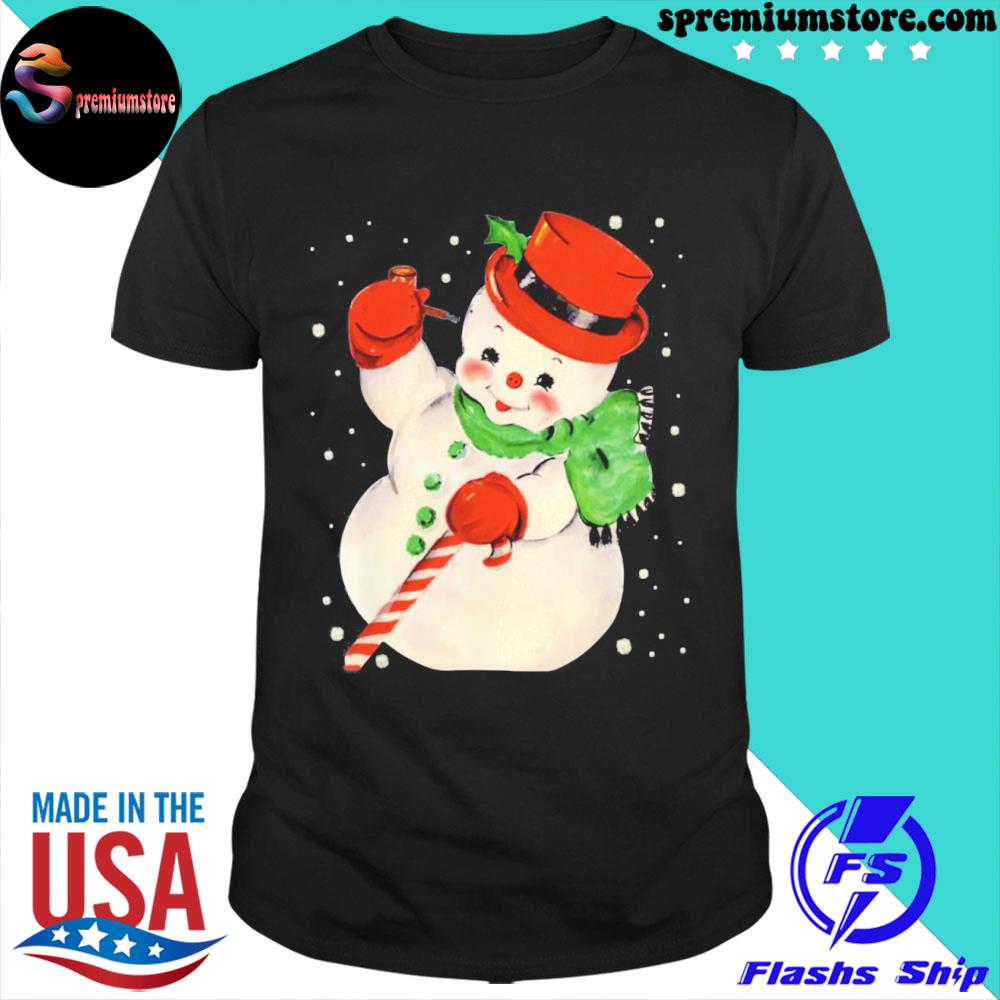 Official snowman matching family Christmas pajamas shirt