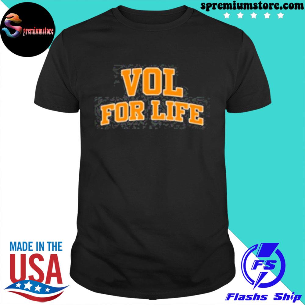 Official tennessee Volunteers 2-Hit Tri-Blend Vol For Life Shirt