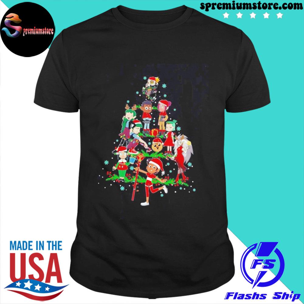 Official the Owl House Characters Christmas Tree Shirt