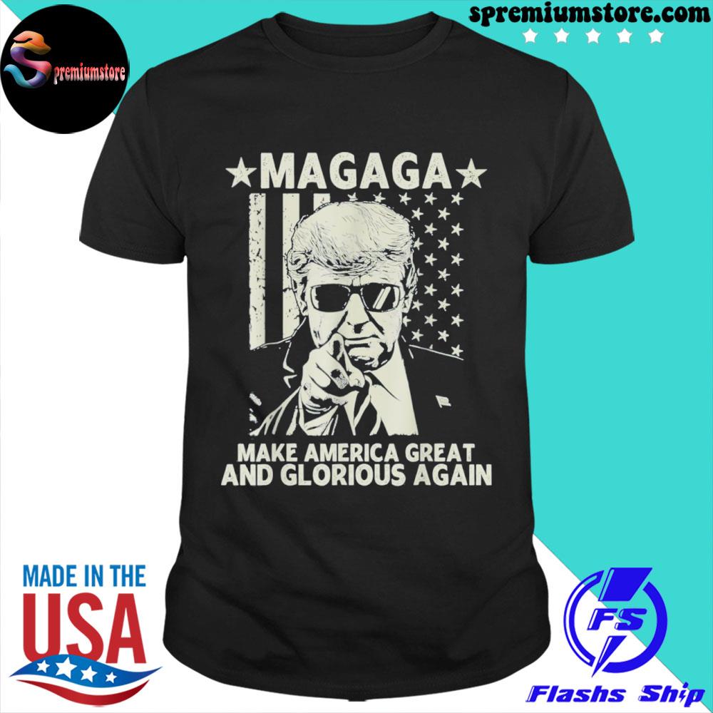 Official trump magaga make America great and glorious again shirt