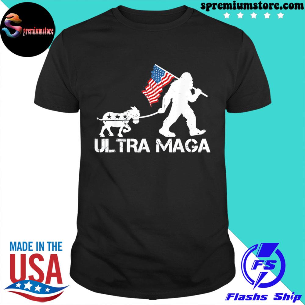 Official ultra maga proud antI Biden us flag pro Trump 2024 election shirt